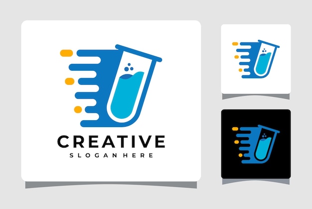 Fast Laboratory Logo Template Design Inspiration