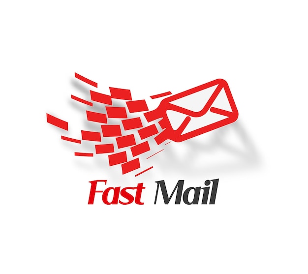 Fast mailbrandingidentityコーポレートベクターロゴバンドルデザイン