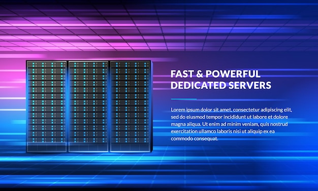 Fast and powerful dedicated servers template