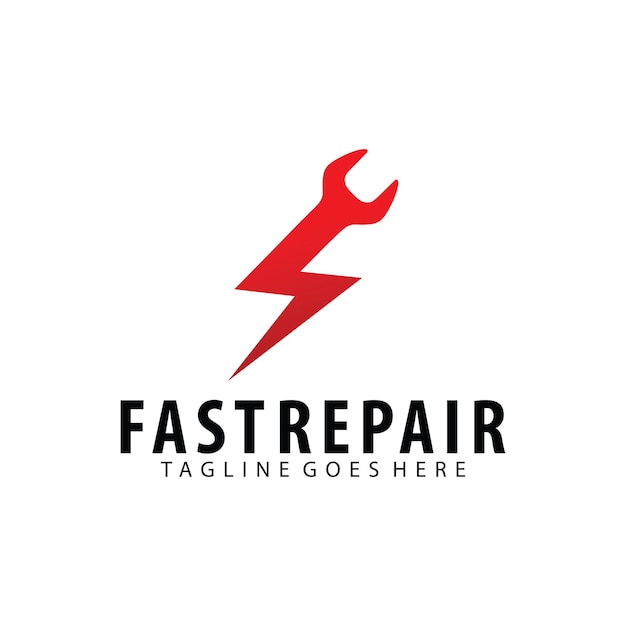 Fast Repair logo design template