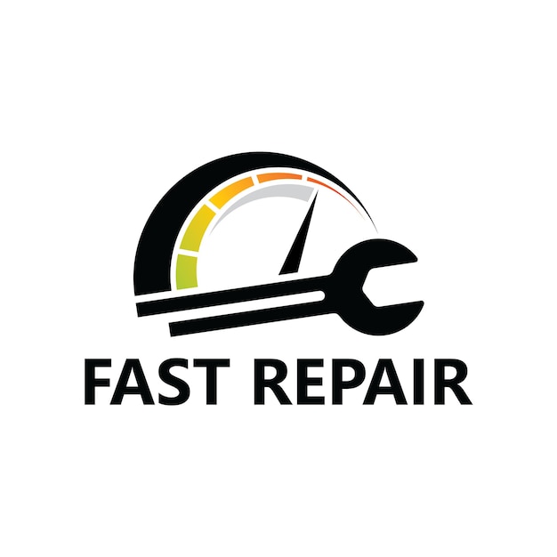 Fast repair logo template design vector