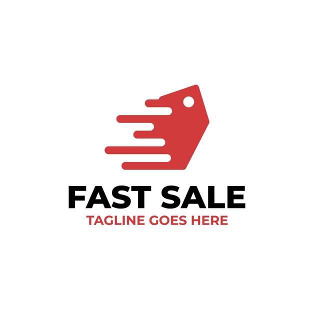 Fast Sale Logo Design Concept Vector Illustration Symbol Icon