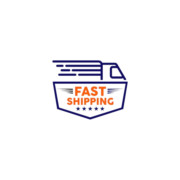 Vector fast shipping logo