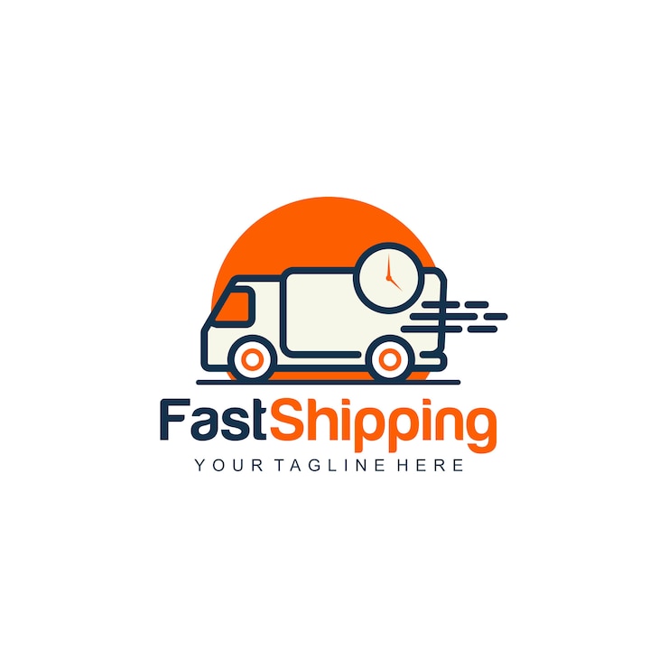 Vector fast shipping logo