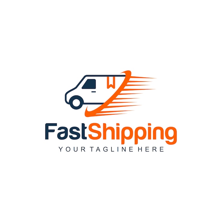 Vector fast shipping logo