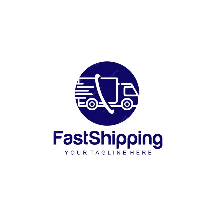 Premium Vector | Fast shipping logo