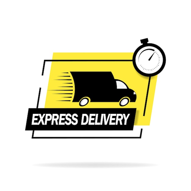 Fast shipping Truck logo delivery flat icon for apps and web sites