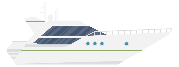 Yacht ad alta velocità icona della nave costosa di lusso