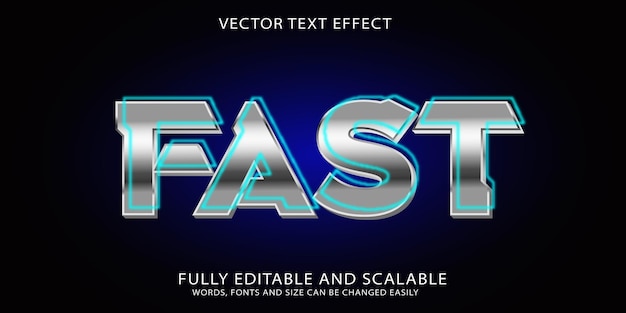 Vector fast text effect