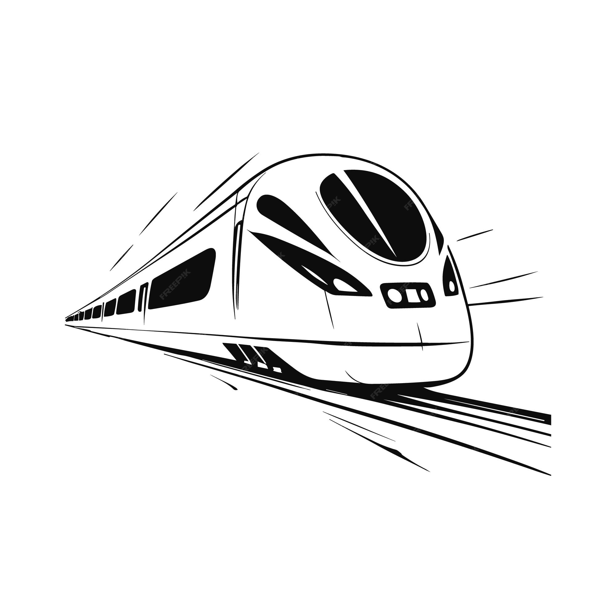 High Speed Train Drawing Speed Stock Illustrations – 542 High Speed Train Drawing  Speed Stock Illustrations, Vectors & Clipart - Dreamstime