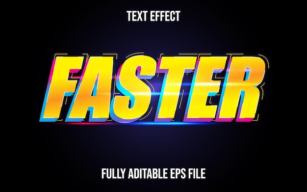 FASTER TEXT EFFECT