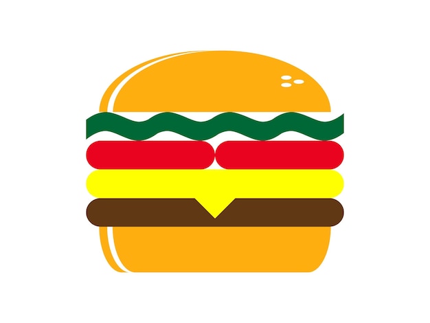 Fastfood hamburger logo