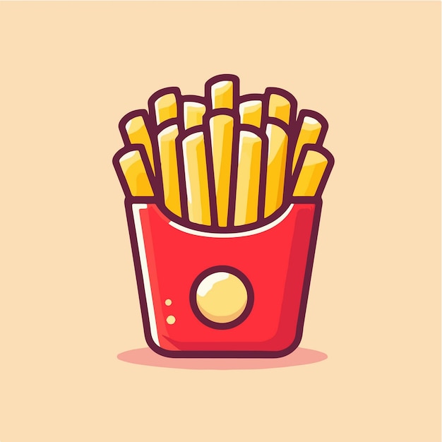 Fastfood, knapperige frietjes.