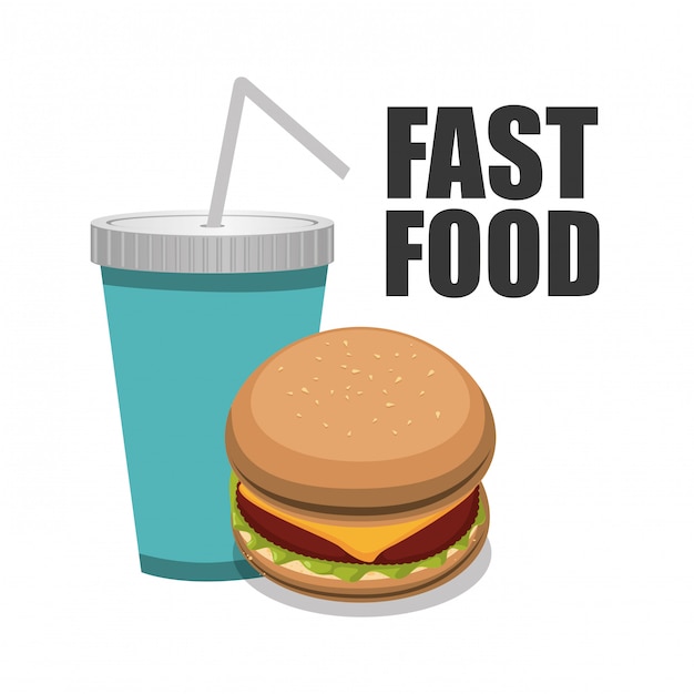 Vector fastfood ontwerp