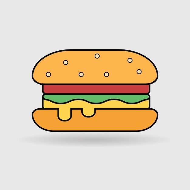 Fastfood pictogram vector