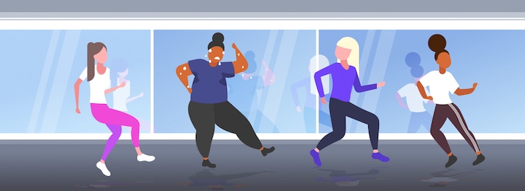 Vector fat people