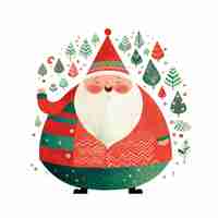 Vector fat santas vector clipart