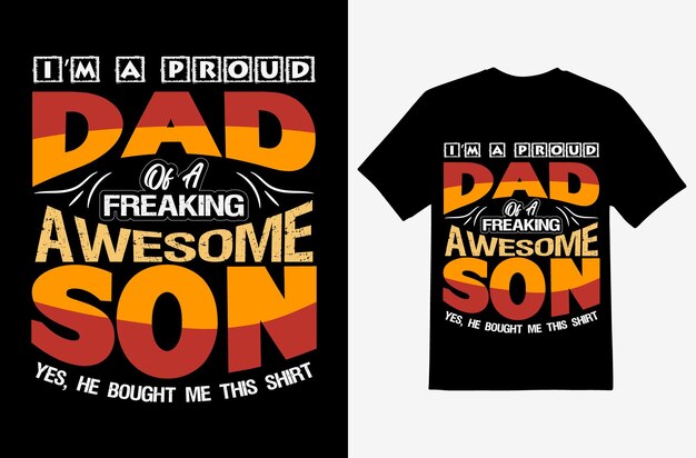 Vector father day tshirt design esp file