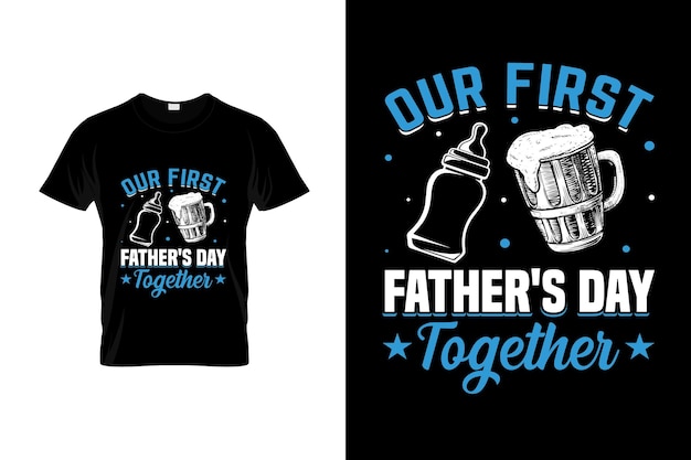 Vettore father day tshirt design o poster per la festa del papà design funny father quotes father typography