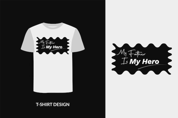 Дизайн футболки ко дню отца или векторный файл премиум-класса