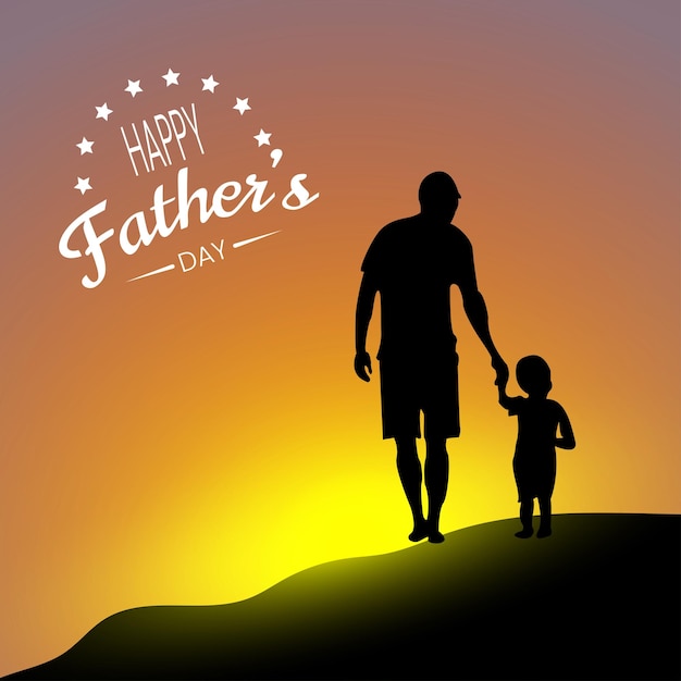 Father day wishing post design vector file