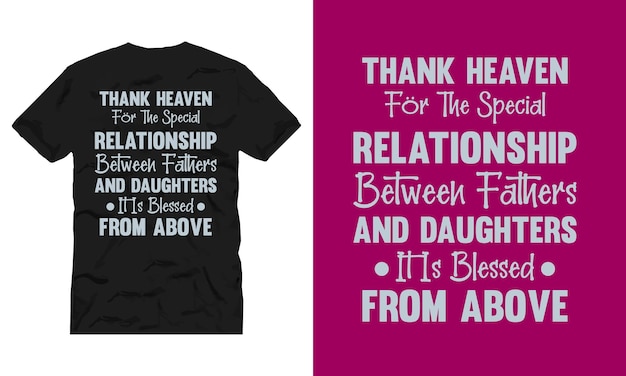 father lettering t shirt design