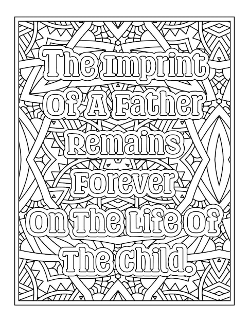 Father Quotes Coloring Pages for Kdp Coloring Pages