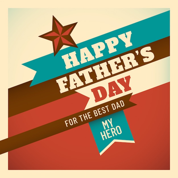 Vector father's day background design