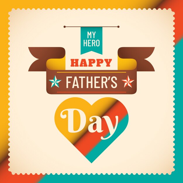 Vector father's day background design