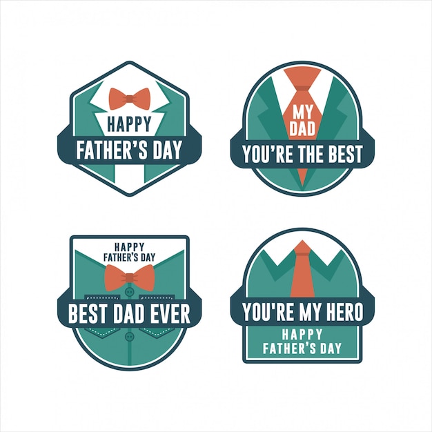 Father's day badge clothes element