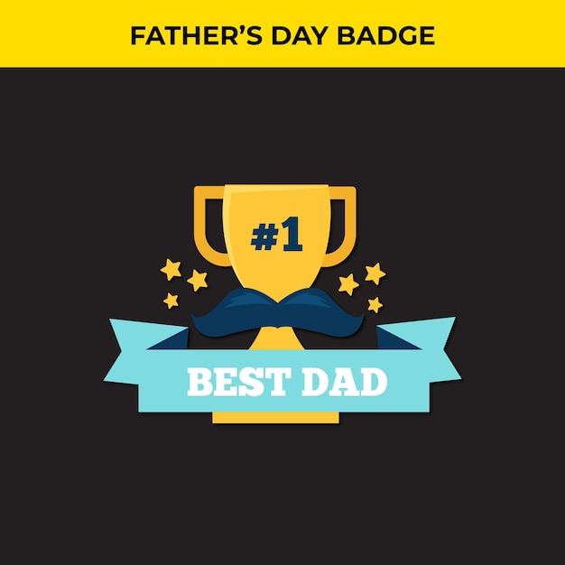 Father's Day Badge Design