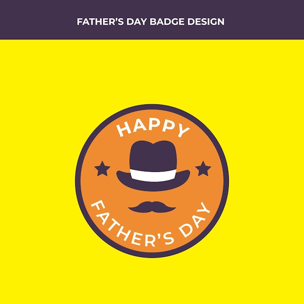 Father's Day Badge Design