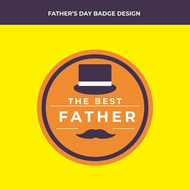 Father's Day Badge Design