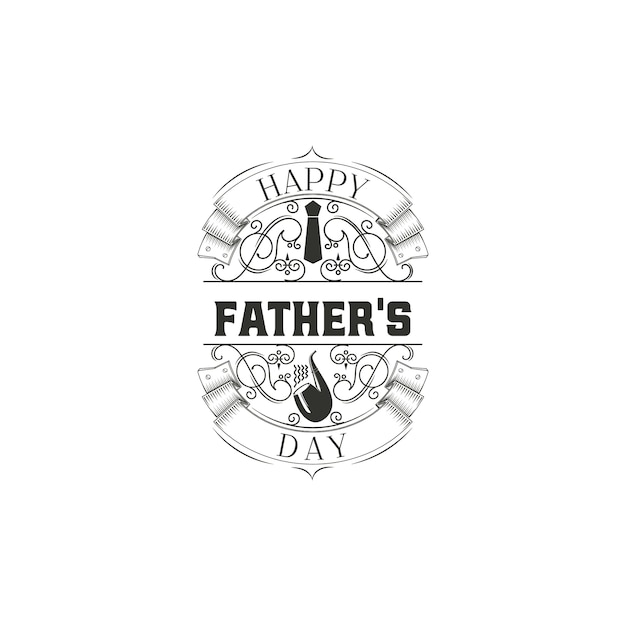 Father's Day badge design 