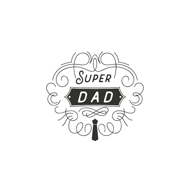 Father's Day badge design 