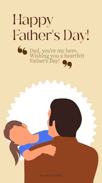 Father's day illustration design