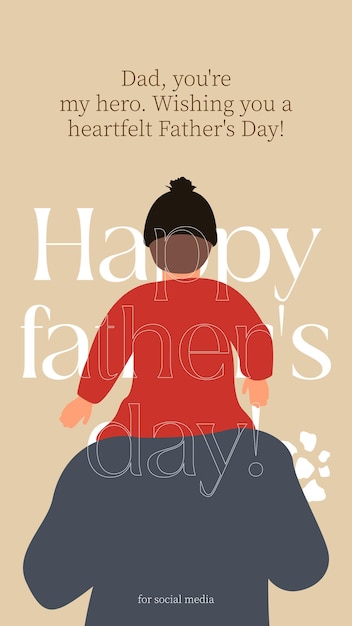 Vector father's day illustration design