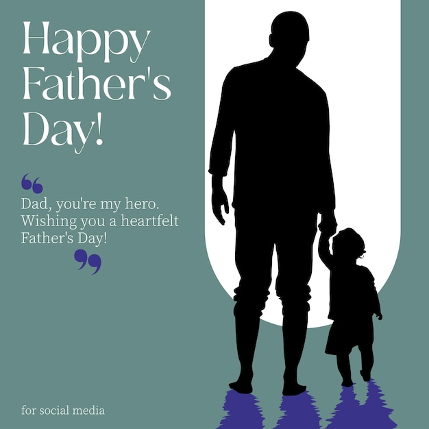 Vector father's day illustration design