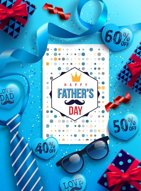 Father's day sale promotion banner