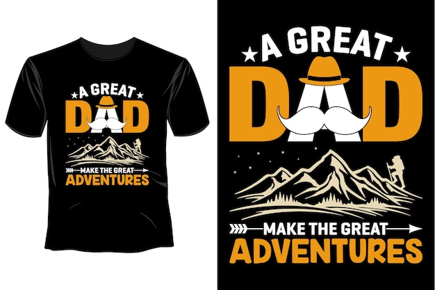 Father's Day T Shirt Design Template