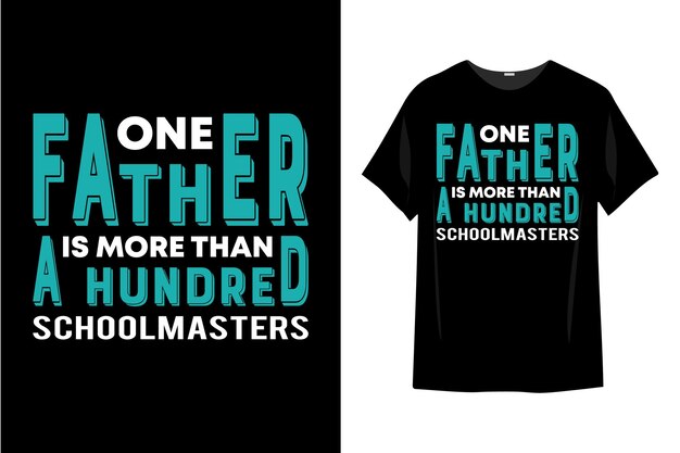 Father's day t shirt design typography