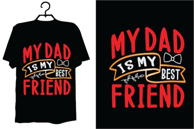 Father's day t shirt design vector template