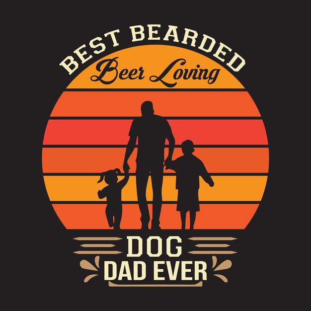 Vector father's day tshirt design