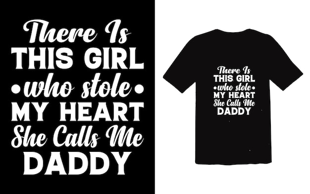 Father's day typographic Tshirt Design vector