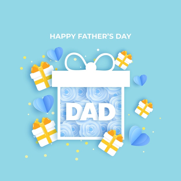 Father's Day Typography Poster Design