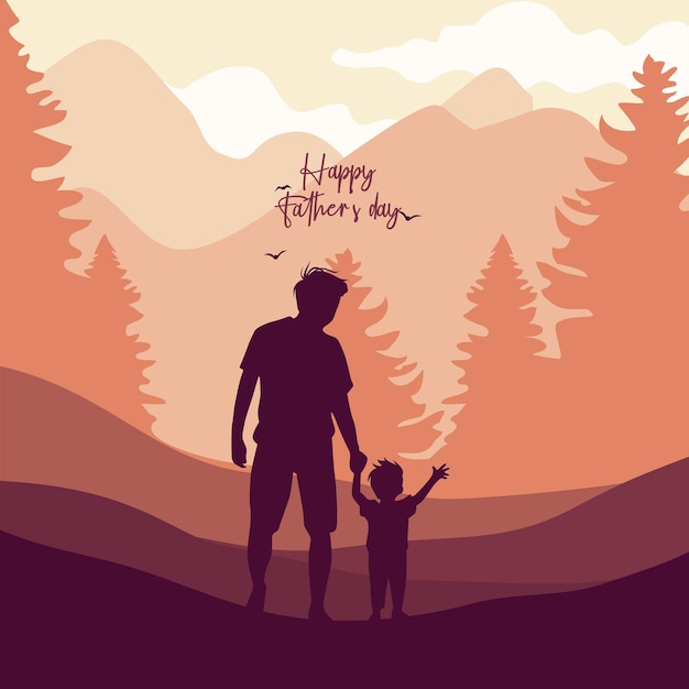 Father's day typography poster design