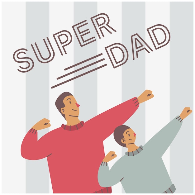 Father's day typography poster design