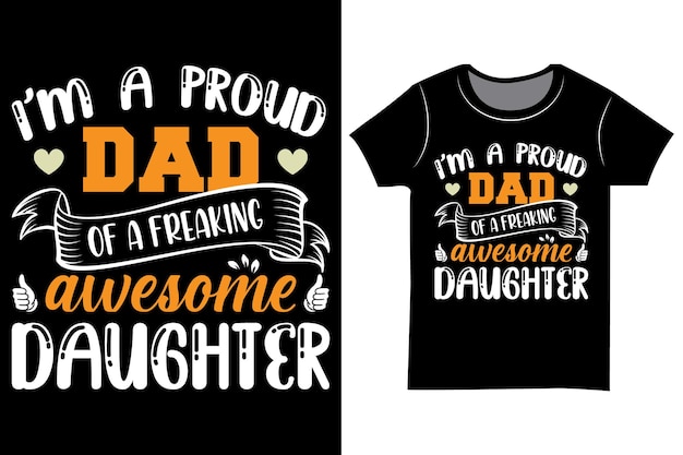 Father's Day typography t shirt design. Dad and son ever shirt.