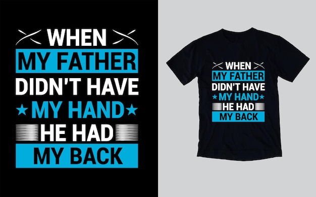 Дизайн футболки с типографикой ко Дню отца, С Днем отца, футболка с папой, футболка с папой