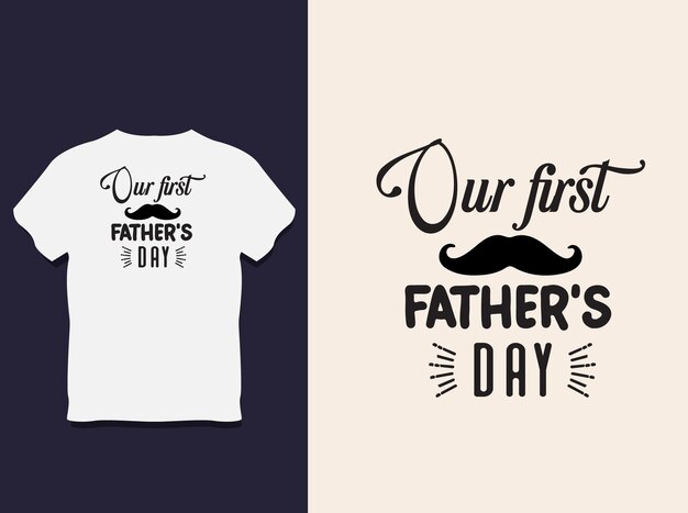 father's day Typography t shirt Design with Vector